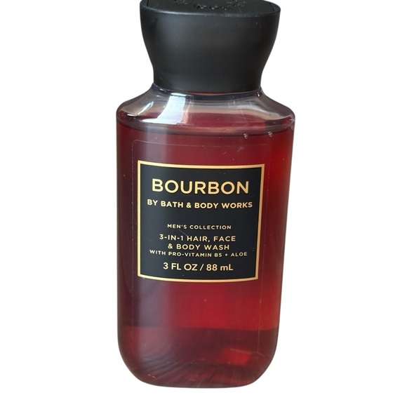 Bath & Body Works Bourbon 3 in 1 Hair Face Body Wash 3 oz - Picture 1 of 3